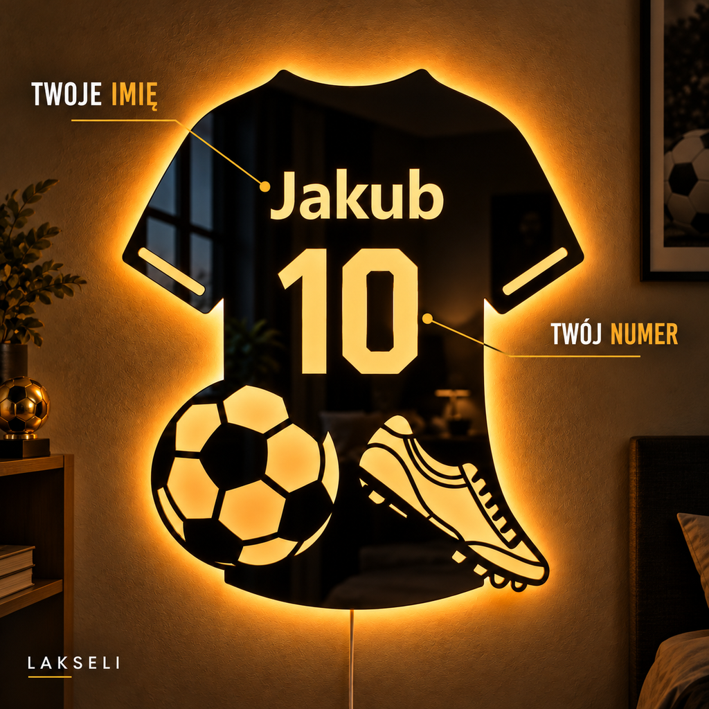 Personalizowane lustro LED LAKSELI