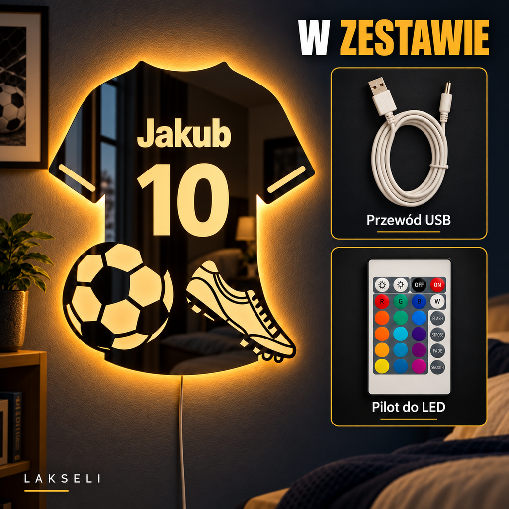 Personalizowane lustro LED LAKSELI