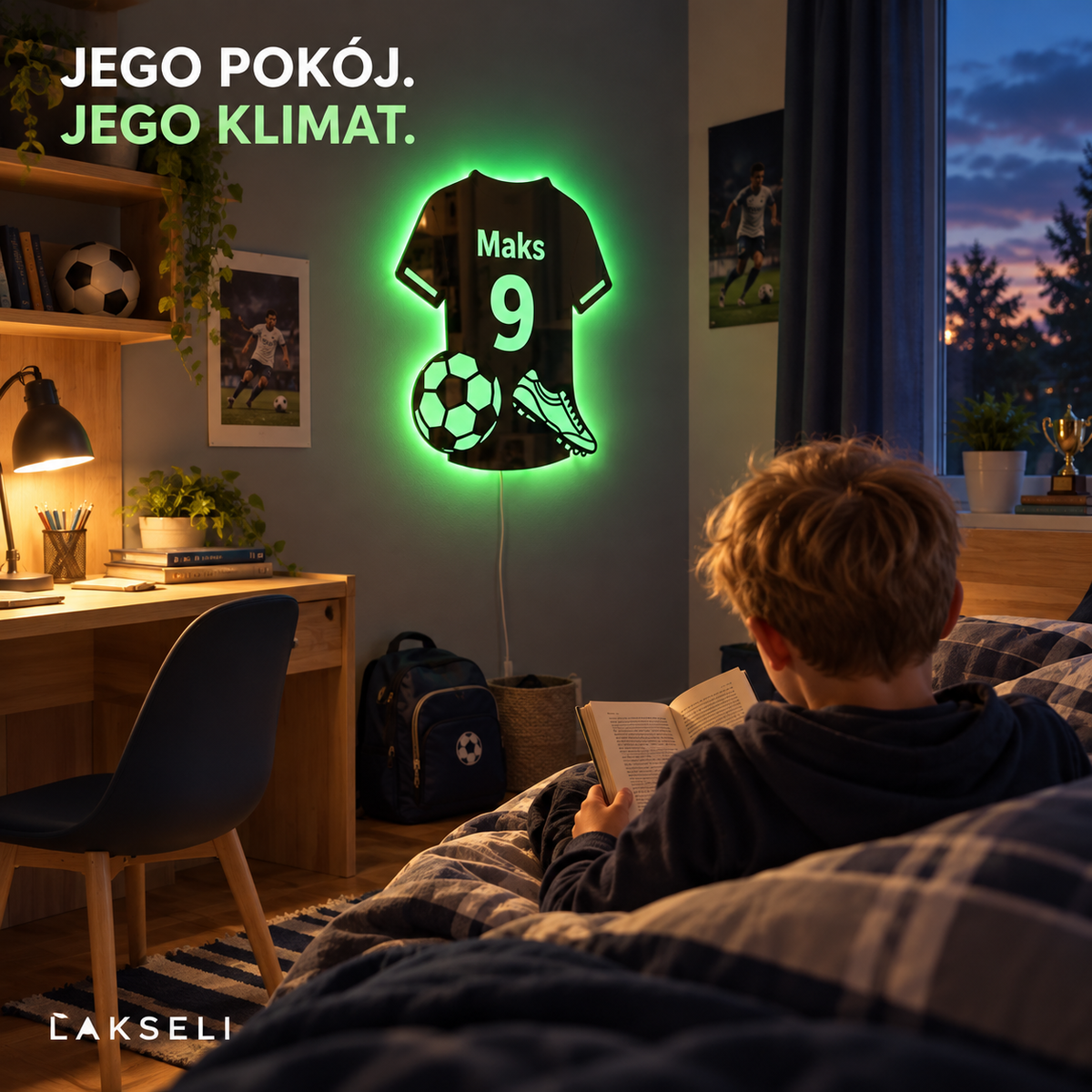 Personalizowane lustro LED LAKSELI